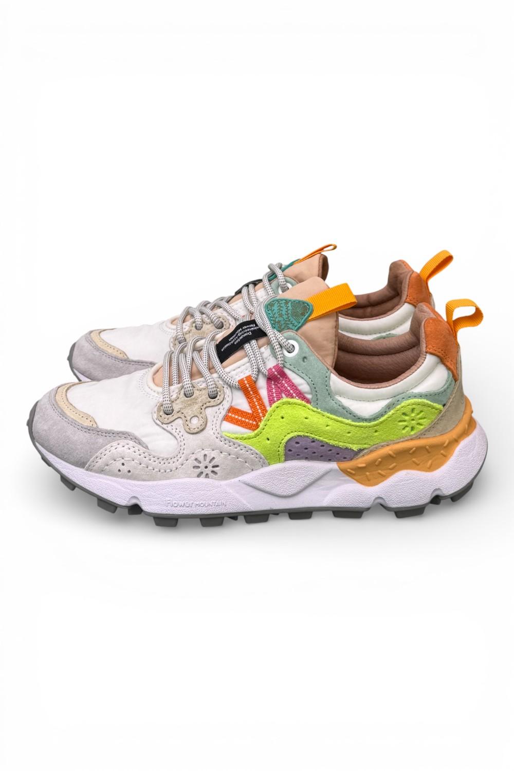 Sneaker donna Yamano 3 1n21 white mango multi Flower Mountain 