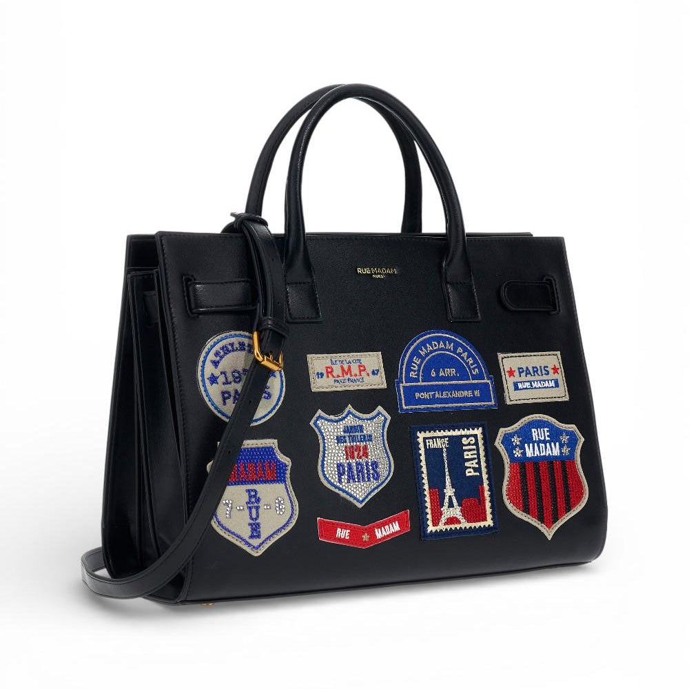 Shoppin St. Germain patch black Rue Madam 