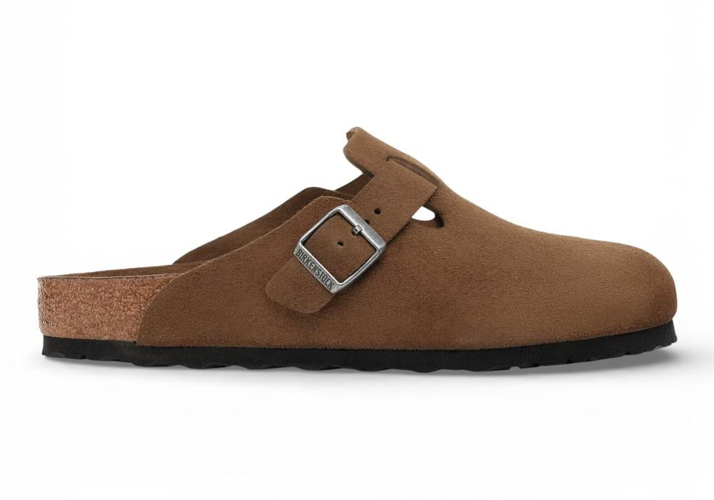 Sabot Boston Birkenstock Suede dark tea 1030861 