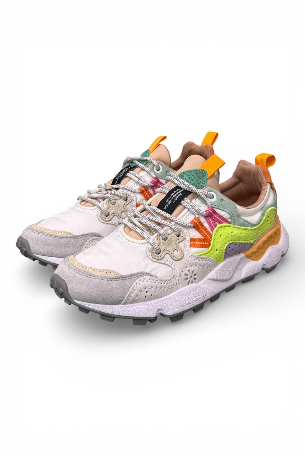 Sneaker donna Yamano 3 1n21 white mango multi Flower Mountain 