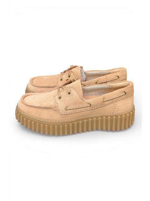 Barca Clarks Boat Cleyhill Torhill suede beige 