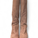 Stivale arricciato a tubo suede beige Anima <BR/> 