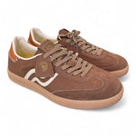 Sneaker uomo low suede cuoio Primabase <BR/> 