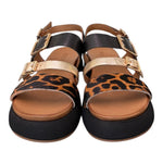 Sandalo fasce multicolor leo z 40 Inuovo<BR/> 