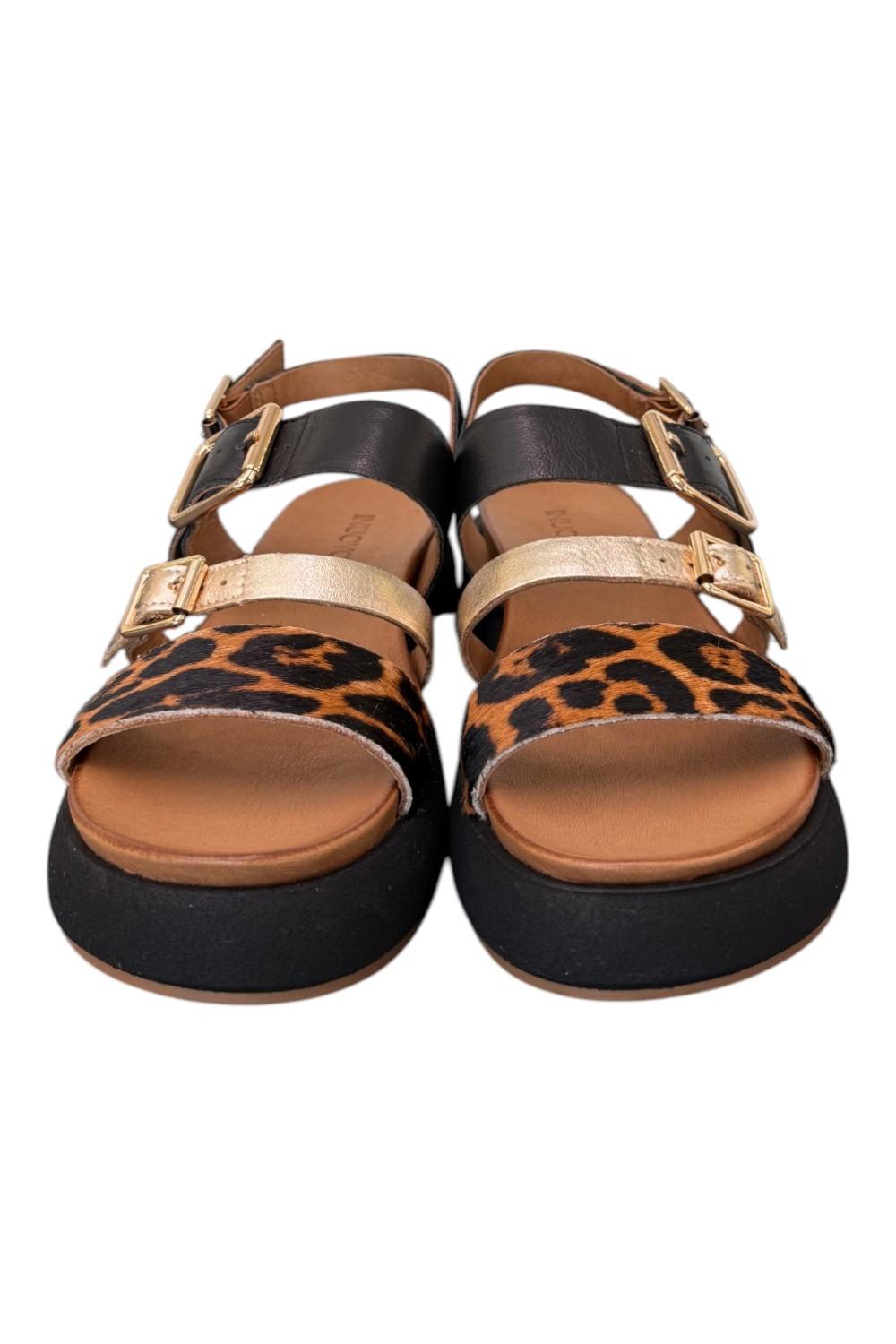Sandalo fasce multicolor leo z 40 Inuovo<BR/> 