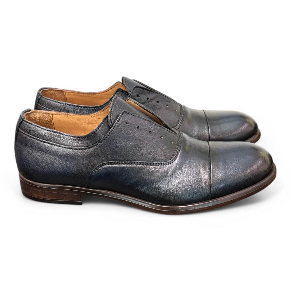 Scarpa uomo no-lace blu F.lli Rennella puntale 