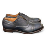 Scarpa uomo no-lace blu F.lli Rennella puntale 