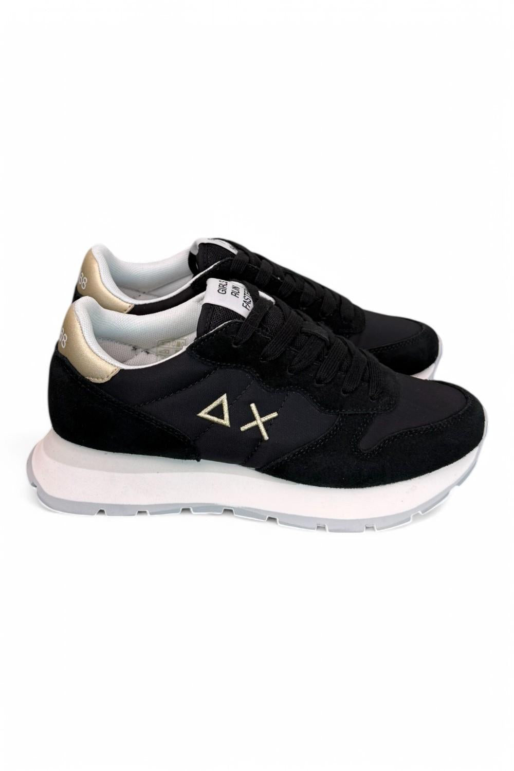 Sneaker donna SUN 68 ALLY black gold silver 