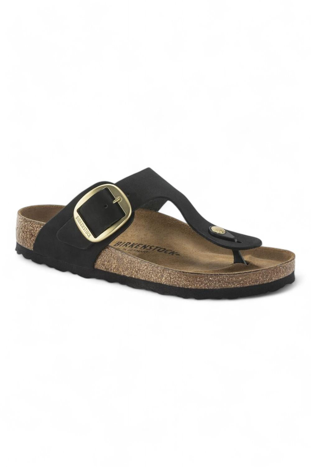 Ciabatta Gizeh Big Buckle nabuk black Birkenstock 1023966 