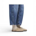 Sabot uomo Boston Birkenstock Suede sandcastle 1030883 