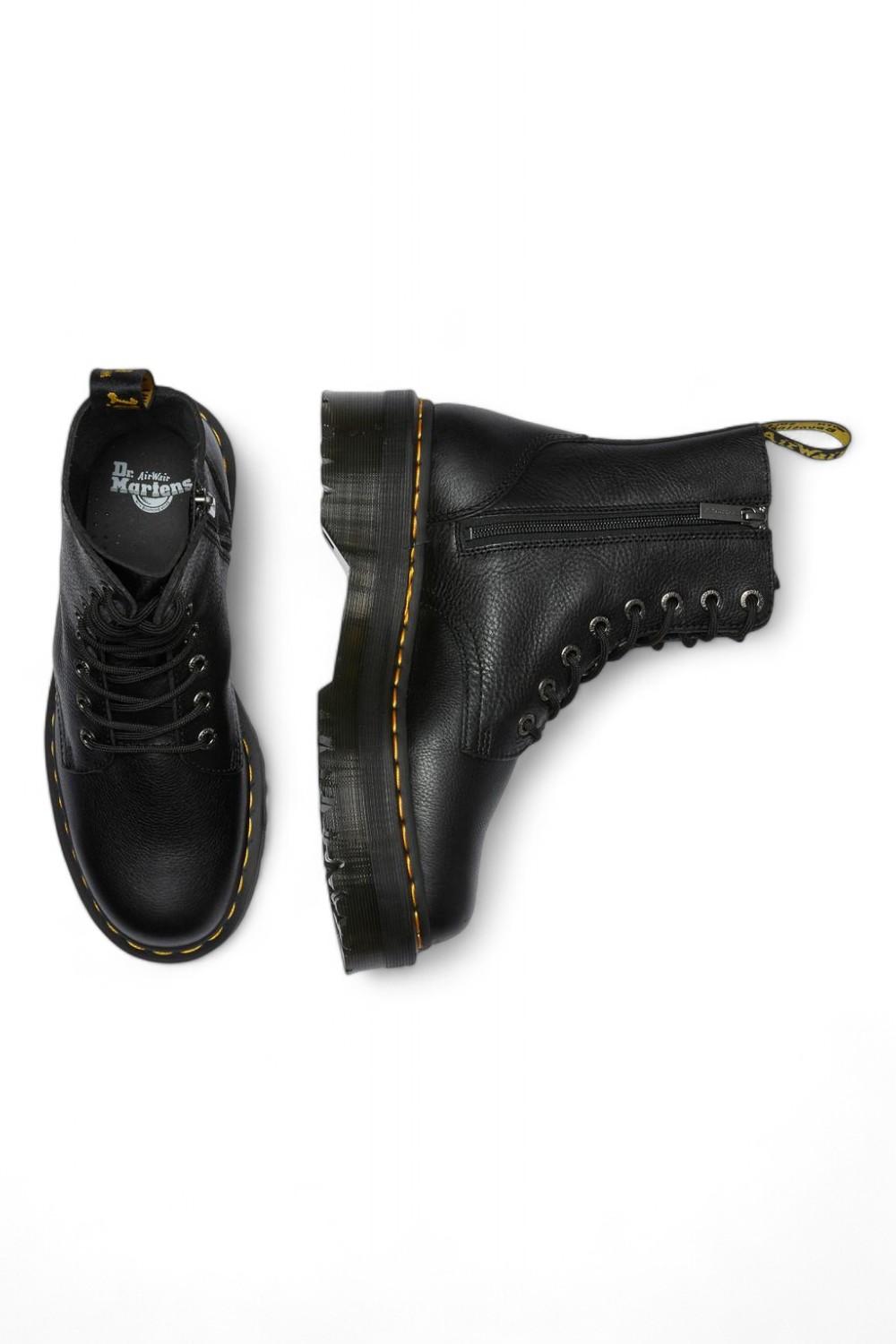 Anfibio platform Jadon III in pelle Pisa nero 