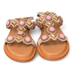 Sandalo suede beige gioielli Janet & Janet 