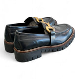 Mocassino accessorio pelle nera Anima 