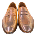 Mocassino cuoio tuffato Pawelks<BR/> 