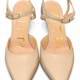 Slingback cintino pelle osso Matteo Pitti 