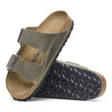 Ciabatta arizona Oil Leatjer Khaki Birkenstock 1027039 uomo 