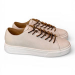 Sneaker pelle vintage bianca taglio vivo Crime London 