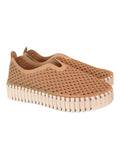 Scarpa traforata platform beige Ilse Jacobsen