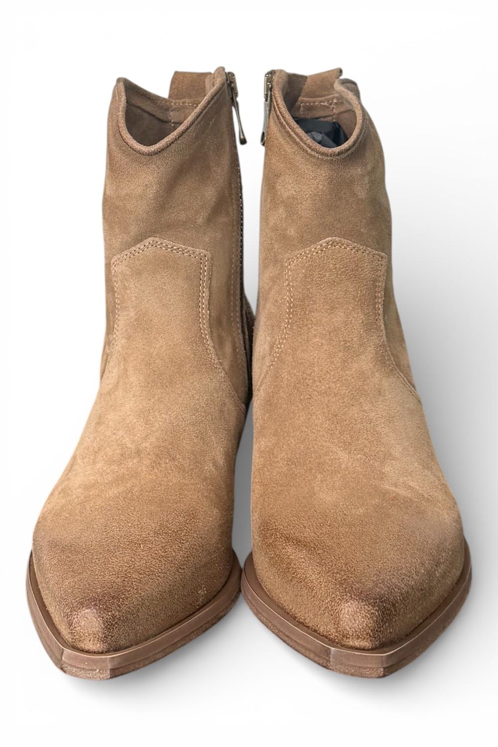 Stivaletto texano suede beige Metisse<BR/> 