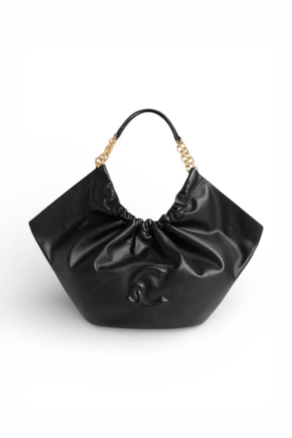 Borsa Smash medium chain pelle nera Coccinelle 