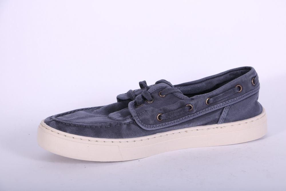 Scarpa barca tela blu Natural World 