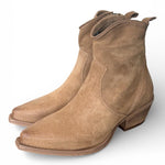 Stivaletto texano suede beige Metisse<BR/> 