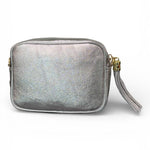 Borsina camera case pelle argento 