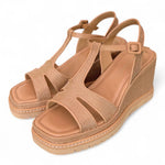 Sandalo rafia grano zeppa 90 Bruno Premi<BR/> 