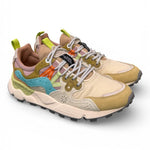 Sneaker donna Yamano 3 1E94 cream green Flower Mountain 