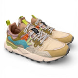 Sneaker donna Yamano 3 1E94 cream green Flower Mountain 