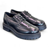 Scarpa allacciata imperiale donna Les Tulipes nera 