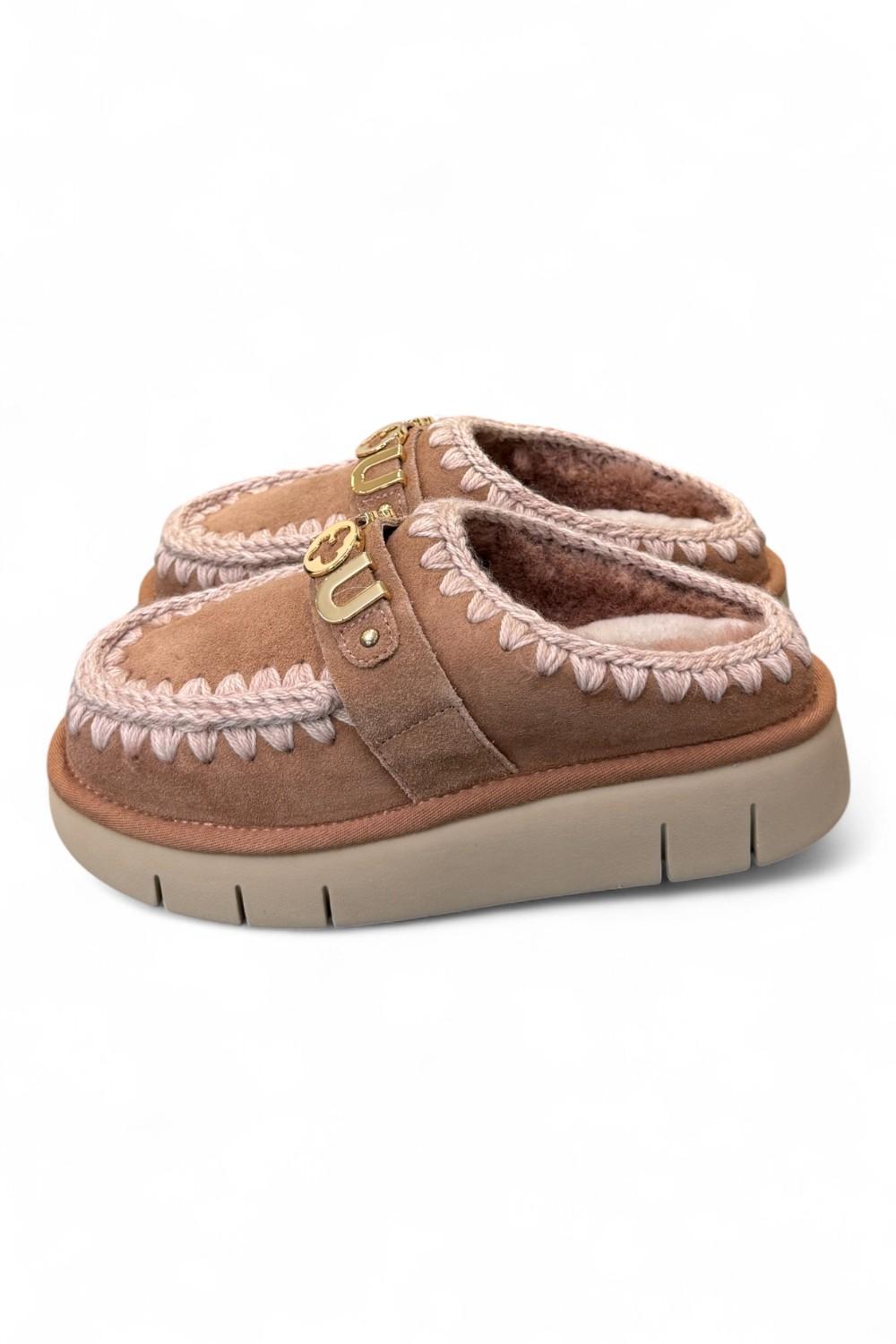 Sabot slipper Bounce Clog Mou Pink Brown 