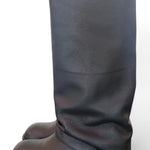 Stivale biker ghetta pelle nera Ranye <BR/> 