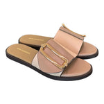 Ciabatta fibbia beige latte Noa Harmon 
