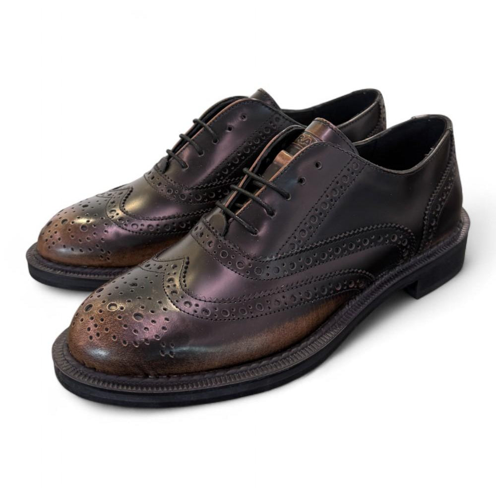Scarpa allacciata imperiale brush tortora Frau<BR/> 