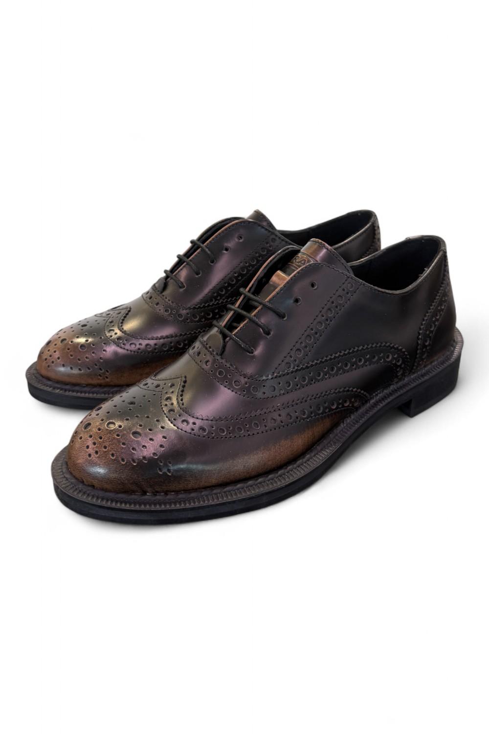 Scarpa allacciata imperiale brush tortora Frau<BR/> 