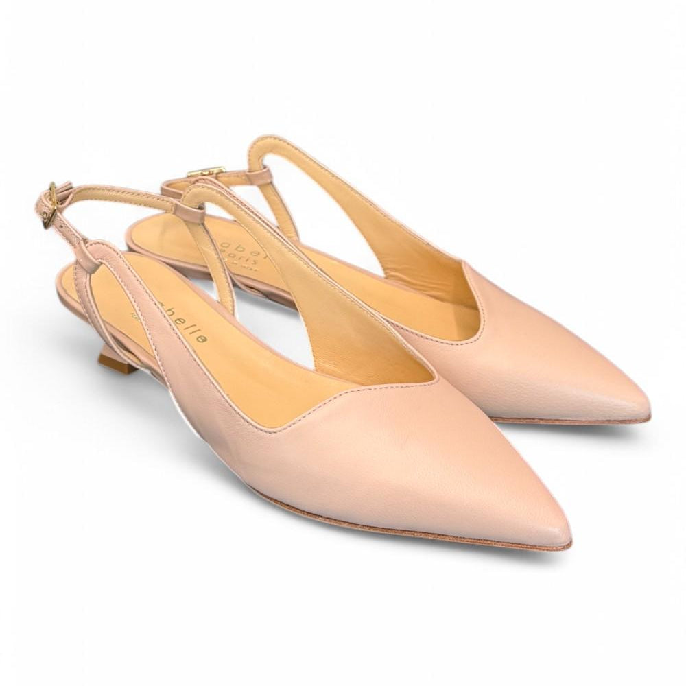 Slingback pelle nude T30 Isabelle Paris<BR/> 