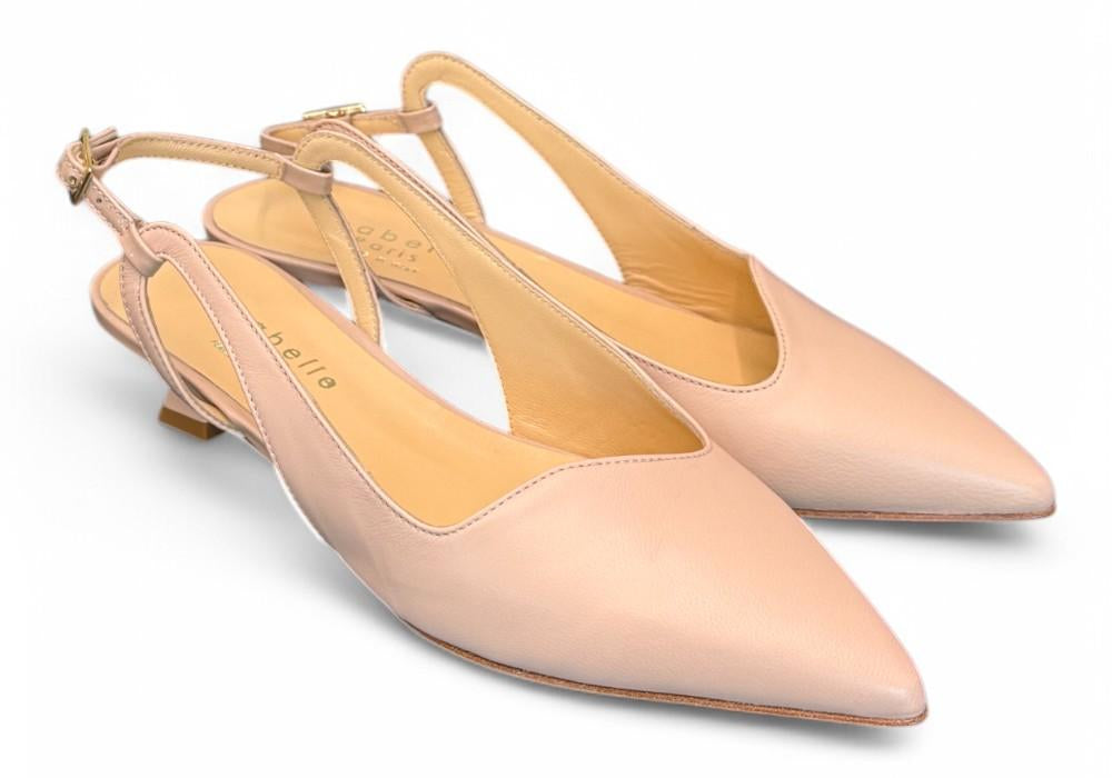 Slingback pelle nude T30 Isabelle Paris<BR/> 