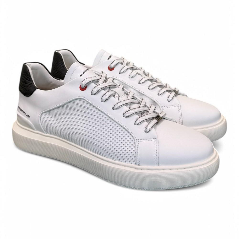 Sneaker eclipse bianca nera Ambitious<BR/> 