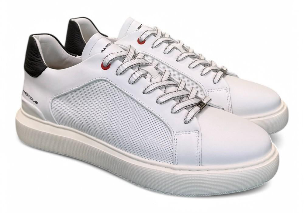 Sneaker eclipse bianca nera Ambitious<BR/> 