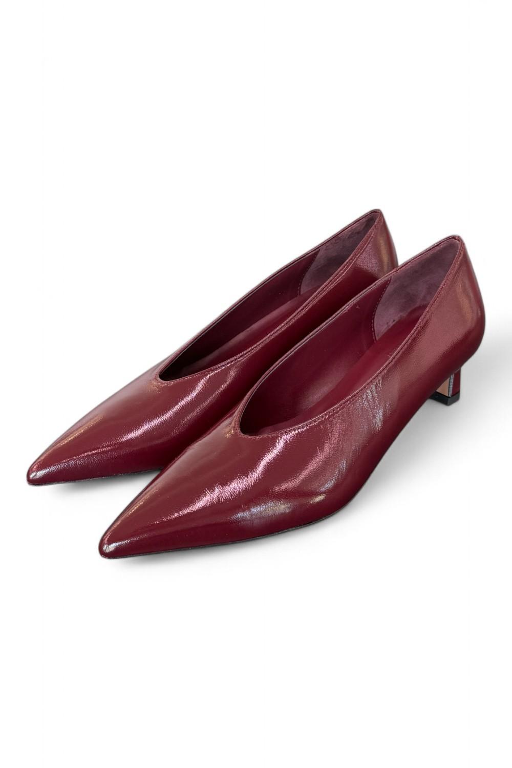 Decolté in naplak bordeaux Bianca Di<BR/> 