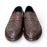Mocassino pelle intrecciata testa di moro Kebo 