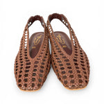 Slingback intrecciata testa di moro Bianca Di 