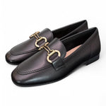 Mocassino accessorio pelle nera Francesco B.<BR/> 