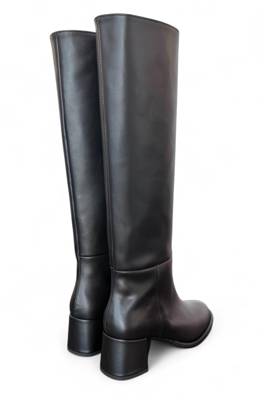 Stivale nappa nera T50 grosso Bianca Di<BR/> 