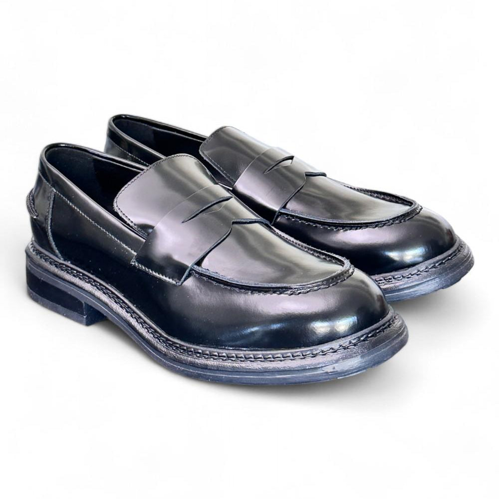 Mocassino donna Uma Parker man style nero<BR/> 