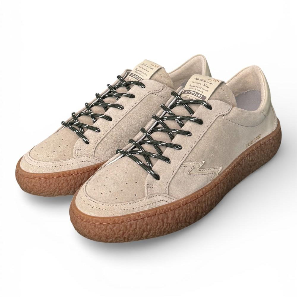 Sneaker uomo Voltio suede sabbia Stokton<BR/> 