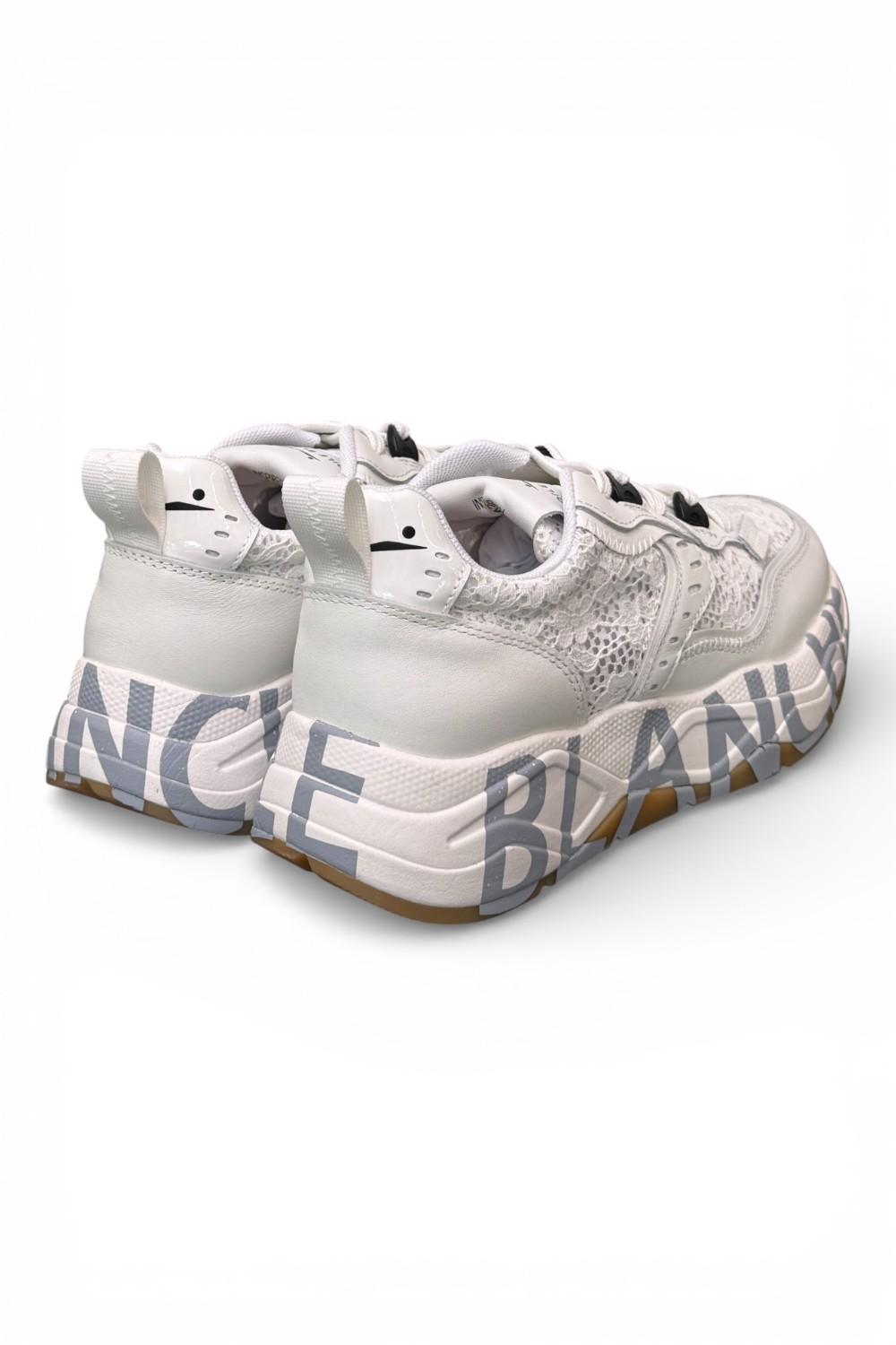 Sneaker donna Voile Blanche Club 105 bianca pizzo ON07 