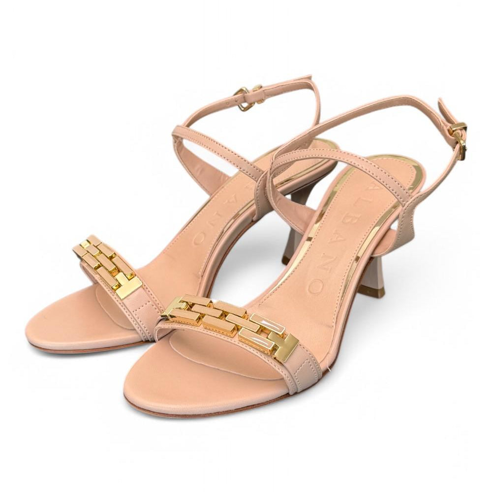 Sandalo Albano nude accessorio tacco 7 