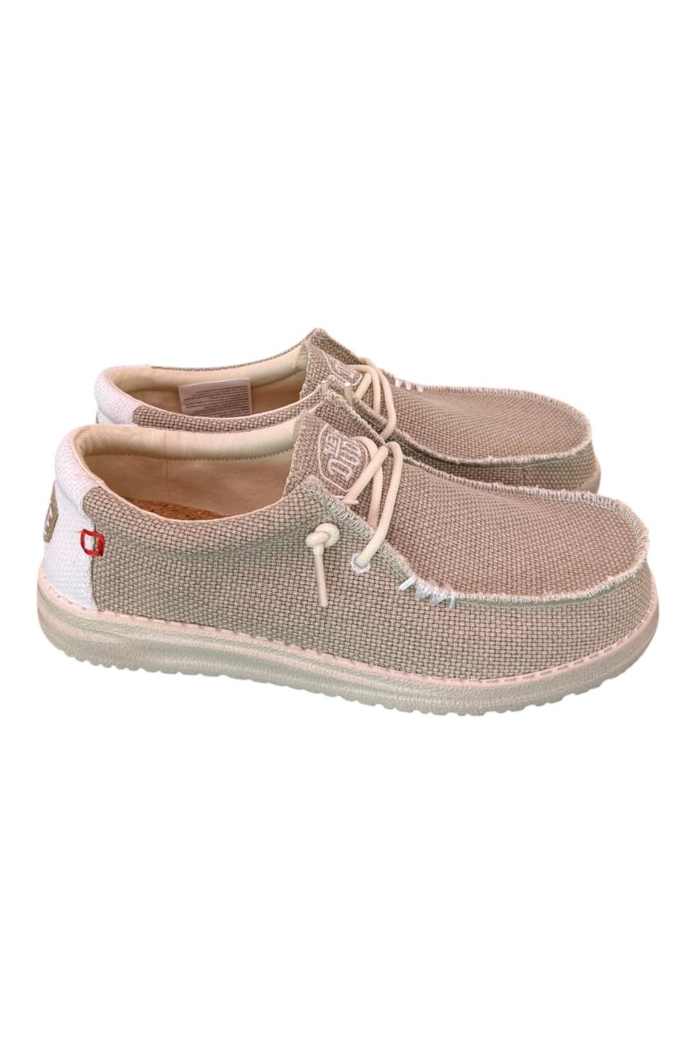 Sneaker uomo wally braided sabbia Hey Dude 
